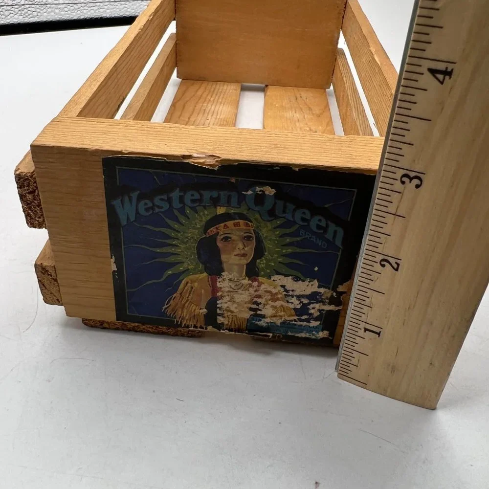 Napa Valley Wood Cassette Tape Storage Crate Box